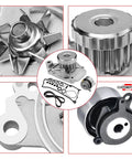 Timing Belt Kit With Water Pump And Tensioner For Honda Civic 2001 2002 2003 2004 2005 1.7L L4 SOHC Non Si DX LX EX HX GX