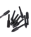 10 Pack Woodworking Twist Drill Bits Set with 6.3mm Shank, Durable 1045 Steel Black Oxide, 58mm Total Length