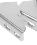2 Pack Fridge Hinges For Refrigerator And Freezer Door Replacement With Stainless Steel 35mm Mount Rubber Cap For Quiet Operation 