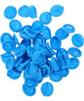 Built Tough 100 Piece Blue Nitrile Anti Static Sleeve Protectors For Tech Repair And Cleanroom Grind Reusable Finger Guards pile