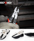 8 Inch Multifunction Pliers Set 5 In 1 Wire Stripper Crimper Cutter Needle Nose Pliers Long Nose Pliers Linesman Side Cutters