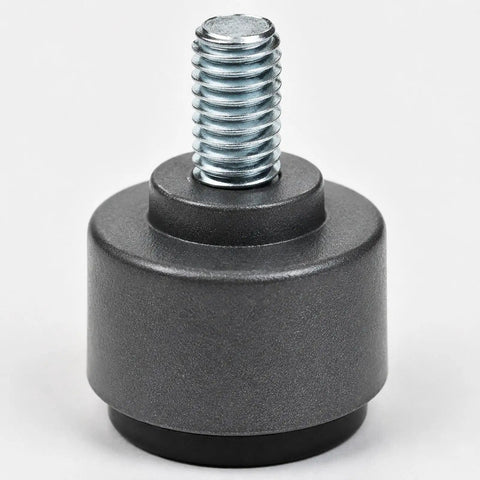 4 Pack Adjustable M8 Thread Foot Levelers For Furniture With Screw On Glide Feet Aluminum Alloy Construction Anti Scratch Gray