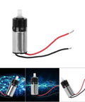 6mm Mini Geared Motor Micro Planetary Gear Motor DC 3V High Speed Electric Metal Precision Speed Reducer For Small Devices And DIY Robots Dope Tiny Gearbox With Low Noise, High Torque, High Efficiency, showing metal housing and red-black wires.