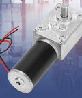 DC 12V Worm Gear Motor High Torque Gear Reduction Motor With Reversible Operation 50 RPM And 8mm Shaft For Curtains