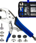 Marine Snap Fasteners Kit With 60 Stainless Steel 15mm Snaps And Pliers For Boat Covers Tarp Canvas Leather Carpet And Fabric Easy Install With Upgrade Die Holder For Precise Alignment And Durable Outdoor Use.
