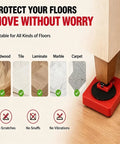 Ditch The Back Pain And Upgrade Your Move Game With This Heavy Duty Steel Sofa Lifter Set That Handles 220 Pounds Easily For Washing Machines Or Fridges with floor protectors on hardwood.