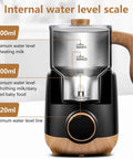 8 In 1 Milk Frother And Steamer With 550 Watts Power, 21 Ounce Split Stainless Steel Pitcher For Latte And Cappuccino