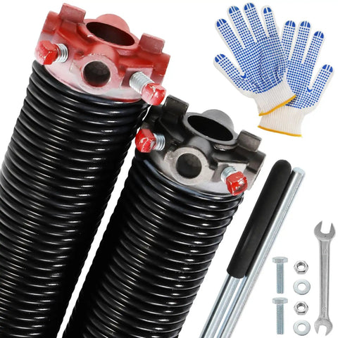 Heavy Duty Pair of 2 Inch Garage Door Torsion Springs for Standard 7 to 8 Foot Doors with 0.218 Inch Wire accessories
