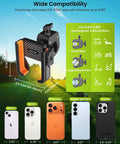 Heavy Duty Golf Cart Phone Holder Mount With 3 Second Clip Install And 1 Second Lock Release Secure Phone Clamp dimensions