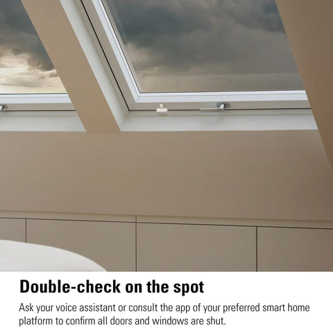 Smart Door And Window Sensor For HomeKit With Real Time Open And Closed Alerts, Auto Trigger Of Other Accessories And Scenes, No Bridge Needed, Bluetooth And Thread Compatible For Easy Setup In Your Smart Home