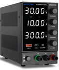DC Variable Power Supply With Auto Voltage Detect 110V 220V Upgrade, Adjustable 0 to 30V 0 to 10A, benchtop unit