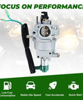 Beefed-Up 8750 Carburetor For Predator 420cc Generator By Harbor Freight Replacement for Engine Performance