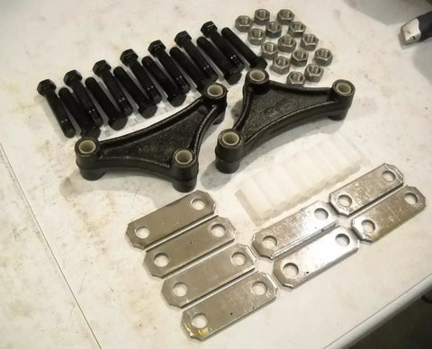 Tandem Axle Trailer Suspension Rebuild Kit With Eye-To-Eye Leaf Springs And 6 Inch Equalizers Fits 3500-7000 GVW parts displayed