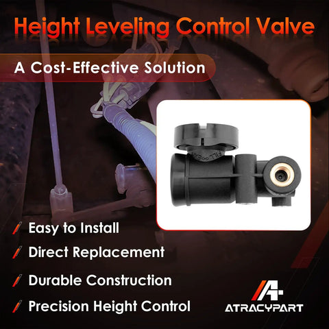 Two Bellows Height Leveling Valve Kit For Truck Air Suspension With 1 Quarter Inch NPT Port Replaces F245563 Compatible With Hadley H00600P And Mack 20QE2373 Works For Left Or Right Install Easy Height Control No Fuss Leaks