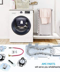 Upgraded Dryer Heating Element Kit 8544771 With WP8544771 Thermal Fuse 279973 3392519 And 279816 Thermostat Cut Off For Whirlpool Maytag Kenmore Dryers displayed with components.