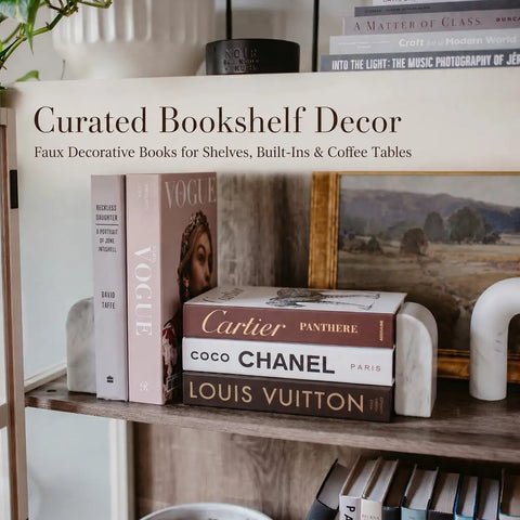 Luxe Large Faux Decorative Books Set 4 Pieces Cardboard Foldable Props For Photography And Home Staging Modern Coffee Table Decor Minimalist