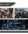 Heavy Duty Steel Chain Master Link Set, Pack Of Eight Roller Connectors Built Like A Tank For Motorcycle And Bike Repair, Universal Fit With Rust Proof Coating And No Sweat Swap For Weekend Wheels showcased on various motorcycles.