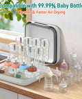 Collapsible Baby Bottle Wash Basin With Built In Drying Rack Two Point Four Gallon Foldable Dish Tub displayed on a kitchen countertop