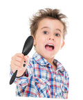 Child holding a propeller from 10 Pack RC Airplane Propeller Set With 6x4mm Hole Diameter Fold Resistant Plastic Blades For DIY Models