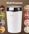 Mini Coffee Grinder 200W 28000RPM Stainless Steel Electric Powder Grinder For Coffee Beans Spices Herbs Nuts Seeds Grains
