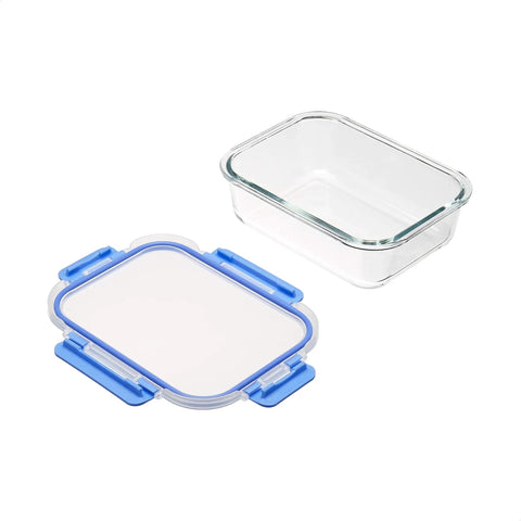 Leak Proof Glass Food Storage Set With Borosilicate Glass, Oven Safe And Stain Resistant, 14 Piece Containers And Lids, BPA Free, Easy To Clean