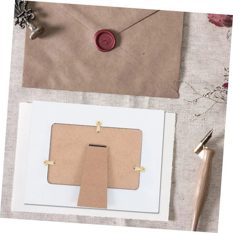 Heavy Duty Iron Picture Frame Backing Clips Featuring Quick Turn Button Fasteners And All Included Mounting Screws For Hanging Wall Photos Artwork Crafts Straight Up No Sweat with frame and background decor.