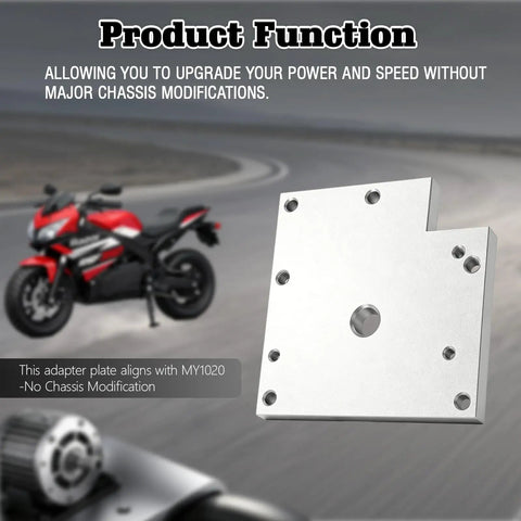 Motor Mount Adapter Plate For Razor RSF350 Electric Bike Models MY1020 Motor Upgrade Plate For E Moto Modification No Drill Bolt On Installation Easy Fit Durable Mount Frame Compatible Upgrade
