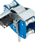 Tough As Nails Heavy Duty Wire Meter Counter, Steel Cable Length Tracker with mechanical gear and blue build.