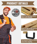 E Track Hooks 8 Pack With Spring Fittings Heavy Duty Steel Hangers For Enclosed Trailers And Cargo Vans Rust Resistant