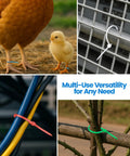 Heavy Duty Zip Ties Kit With Storage Box And Scissors 480 Pack 4 Inch Nylon 66 Cable Ties In Assorted Colors used for various purposes