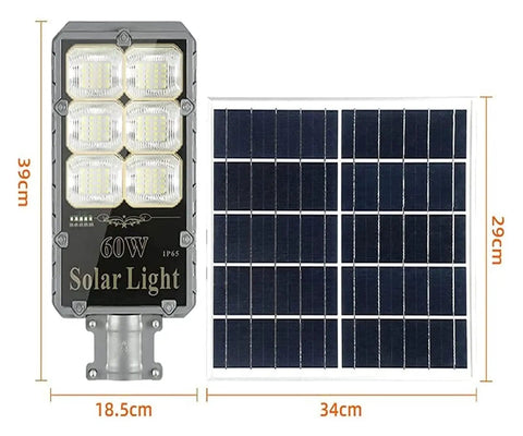 Top Tier Outdoor Solar Flood Light For Yard And Patio Security IP67 Waterproof Motion Detection with solar panel and dimensions