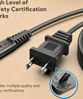 12V Power Supply Charger For Arcade Game Machines Plug And Play Ready Compatible With RYJ0136 Series showing safety certification mark.