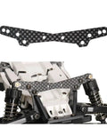 Premium Carbon Fiber Suspension Brackets For 1/10 Scale Rc Cars showing a high stiffness carbon fiber part mounted on an RC chassis.