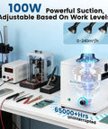 100W Solder Fume Extractor With 240m3h Suction, 3 Layer Filtration for welding and laser cutting in workshop setup