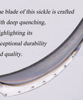 Close-up of Japanese Weeding Tool With Magnetic Handle, Durable SK5 Steel Blades, highlighting blade's durability.