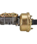 Slick 7 Inch Brake Booster Master Cylinder Combo With 1 Inch Bore offers universal fit, featuring zinc plated steel construction.