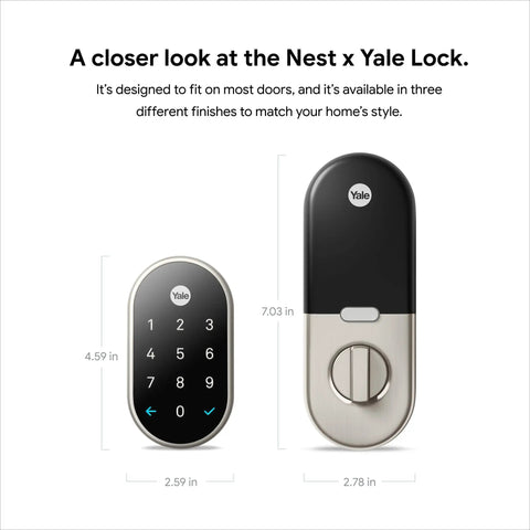 Tamper Proof Smart Lock With Led Keypad For Keyless Entry And Heavy Duty Protection Replaces Standard Deadbolt Straightforward Install For Front Doors In Classic Satin Nickel Finish Lock Your Crib Down Tight No Sweat