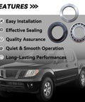 Rear Axle Bearing Inner Spacer Oil Seal Kit For Nissan Titan 2004-2007, Frontier 2005-2017, Xterra 2006-2015 with features