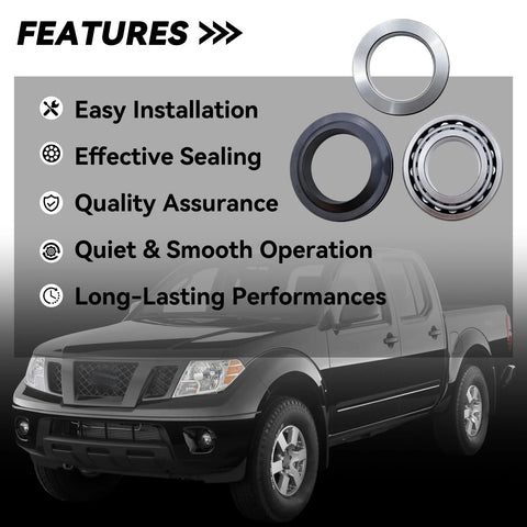 Rear Axle Bearing Inner Spacer Oil Seal Kit For Nissan Titan 2004-2007, Frontier 2005-2017, Xterra 2006-2015 with features