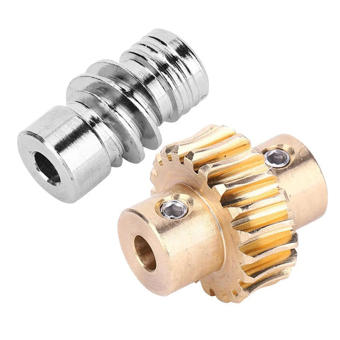 Ten To One Bronze Wheel Gear Set For Industrial Robots With SAE 841 Bronze Gear And 4 7mm Axle High Torque Reduction Upgrade
