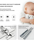 High-quality hardware features including silent cushioning door hinges and hydraulic silent guide rail.