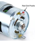 Rock Solid 775 Dc Motor 15000 Rpm High Speed Blower showing red and yellow wire connections for easy setup and installation.