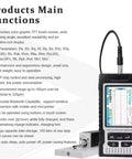 Portable Digital Roughness Tester Dead Nuts Precise Surface Measurement Tool with touch screen and Bluetooth features.