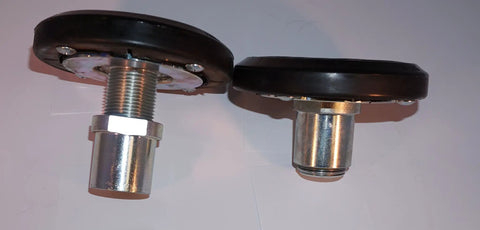 Round Adapter Set For Newer Lifts With Trio Arms One And One Half Inch Pin Size OEM Style Replacement Parts shown placed on surface