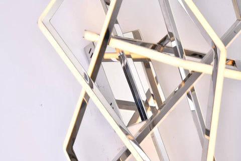 Super Clean Chrome Finish And Bright White Panels Super Sleek Led Wall Sconce That Really Hits Different With Cozy 3000k Glows Easy Install And Solid Build Quality For Any Space. Close-up view of sleek chrome LED wall sconce with warm glow.