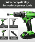 Rock Solid 6 Piece Drywall Screw Setter Set With Adjustable Depth Positioning Bits And Magnetic Hex Extension Bar For Quick Drive Sheetrock Mounting And No Fuss Plasterboard Finishing with various power tools.
