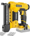 Pro Hustle Cordless Brad Nailer Compatible With DeWalt 20V Max Batteries for quick trim and cabinet repairs, detailed view of the tool.