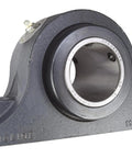 Moline pillow block bearing, 2-3/16 in bore, Type-E heavy-duty, gray cast-iron housing.