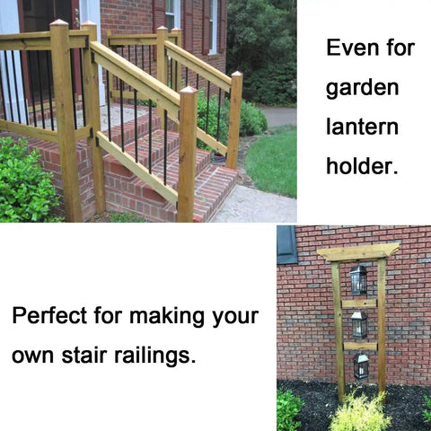 Deck Railing Brackets Connectors For 2x4 Posts, 20 Piece Nylon 90 Degree Set With 120 Screws, Pre Drilled Corrosion Resistant Hardware For Fast Easy Outdoor Rail Install