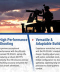 High performance and versatility of Scar L Licensed Full Size Spring Powered Airsoft Rifle With Manual Cocking features